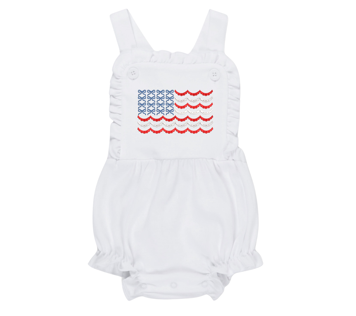 Patriotic bow flag